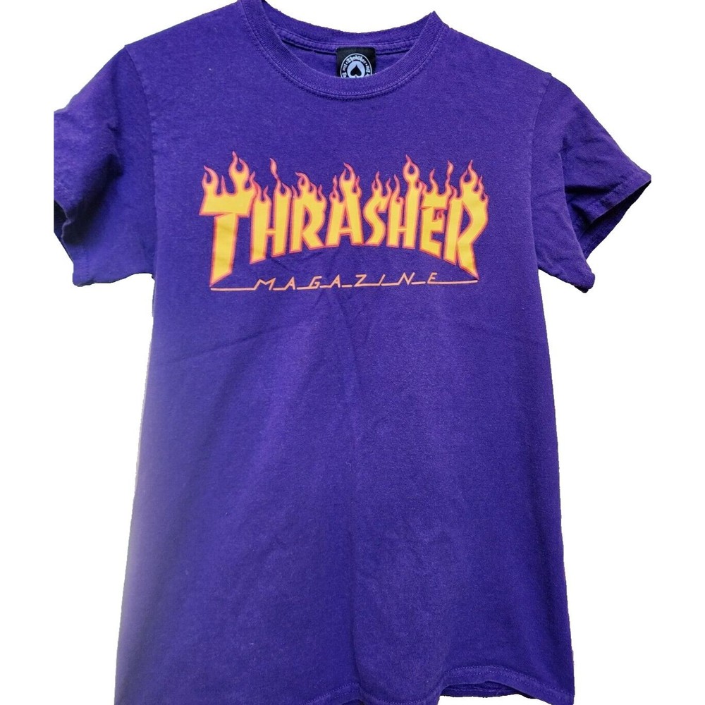 Purple Thrasher Magazine Motorhead T-Shirt Size S Skate Or Die San Francisco